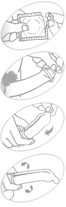 Как одевать презерватив